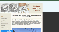 Desktop Screenshot of medwayhistoricalsociety.org