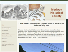 Tablet Screenshot of medwayhistoricalsociety.org